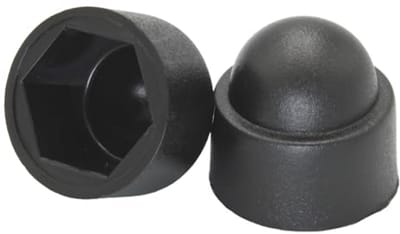 Afdekkappen voor Schroeven - Zwart, M8, Sleutelbreedte 13 - 20 Stuks
