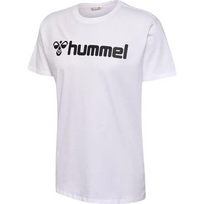 hummel Mannen T-Shirt Normale Pasvorm Stretch Ronde Hals Logo Sport Shirt