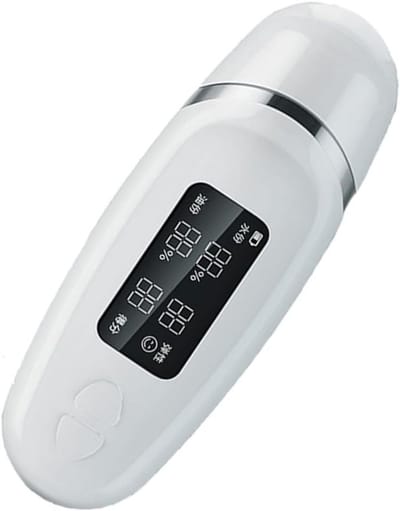 Huid Analysator - Vochtmeter Tester - Huidconditie Meten - Digitale Analyse - Compact Formaat - Wit