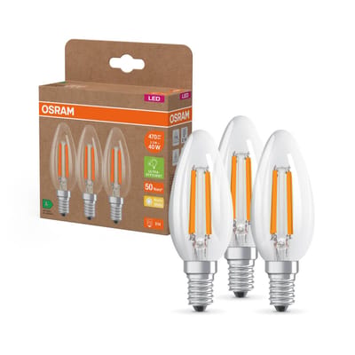 OSRAM HOMELIGHTING 4099854338717 LED-lamp Energielabel A (A - G) E14 2.2 W = 40 W Warmwit (Ø x h) 35 mm x 35 mm 3 stuk(s)