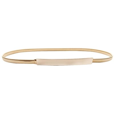 Elastische Gouden Ketting Riemen Voor Dames Taille Zilveren Tailleband Stretch Gouden Riem Jurk Rok Decor goud