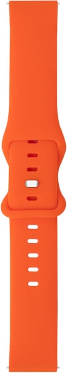 Siliconen bandje - geschikt voor Huawei Watch GT Runner 2 / GT 2(e) 46 mm / GT 3 / 4 / 5 (Pro) 46 mm / Watch 3 (Pro) / Watch 4 (Pro) / GT 6 (PRO) 46mm - oranje