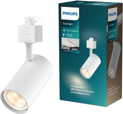 Philips EasyLink Zilo - Spot - GU10 fitting - Maximaal wattage: 7W - Wit - Railverlichting