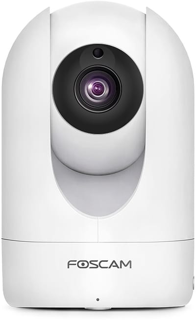Foscam R4M Beveiligingscamera Binnen – 4MP Super HD PTZ IP Camera – Dual-band WiFi – Nachtzicht 10m – Bewegingsdetectie – Privacy Modus – MicroSD Opslag – Wit
