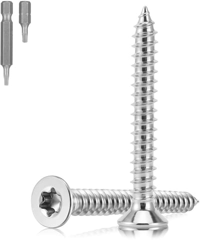 Roestvrijstalen Schroeven - Houtschroeven Torx - Meubels Monteren - Zelftappend Ontwerp - M4 x 35 mm - Zilverkleurig