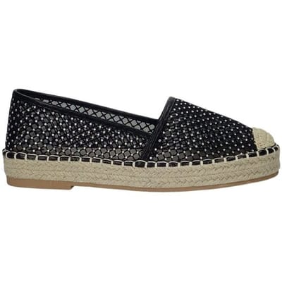 La Strada Espadrille Zwart Mesh - Damesschoenen - Maat - 38