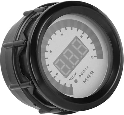 Digitale Toerenteller - Motor RPM Meter - Rijprestaties Meten - Hoge Gevoeligheid Stappenmotor - 52 mm - Zwart