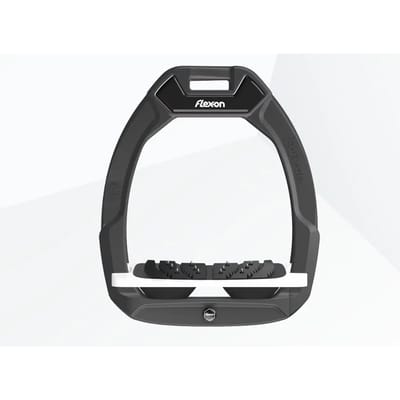 Veiligheidsijzers voor paardrijden Geinclineerd Ultra Grip Antraciet/Wit/Zwart Flex-On Safe-On