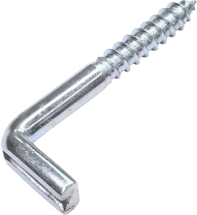 Dailygoods- Houtschroef Set van 20 - L-haak 4,4 x 40 mm - Schroefbare Hielbeugel - Schroefbare Oogschroef - Draadboor - Praktisch voor Huishoudelijk Gebruik - Haakschroef
