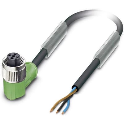 Phoenix Contact 1570173 Sensor/actuator connector, geassembleerd M12 Aantal polen (sensoren): 3 Bus, haaks 20.00 m 1 stuk(s)