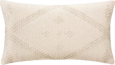 Sierkussen - Macramé D Safari Tuin Woonkamer Decoratie - Ecru - 58 Cm X 38 Cm