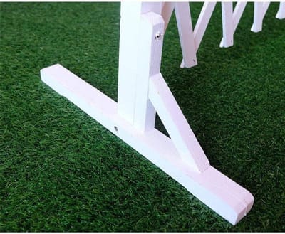 Uitschuifbaar Houten Hek - Tuinafscheiding Rolhek - Tuin Decoratie - Handgemaakt Massief Hout - H80 x L160cm - Houtkleur