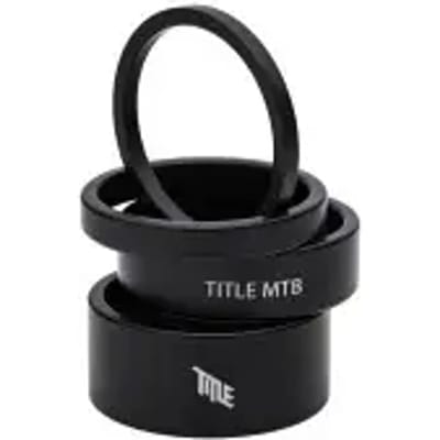 Title Mtb Spacers Kit Balhoofdset Zwart
