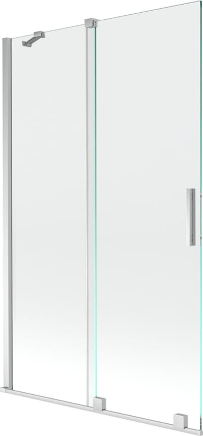 Mexen Velar badwand 2-delige schuifwand 110 x 150 , transparant, chroom - 896-110-000-01-01