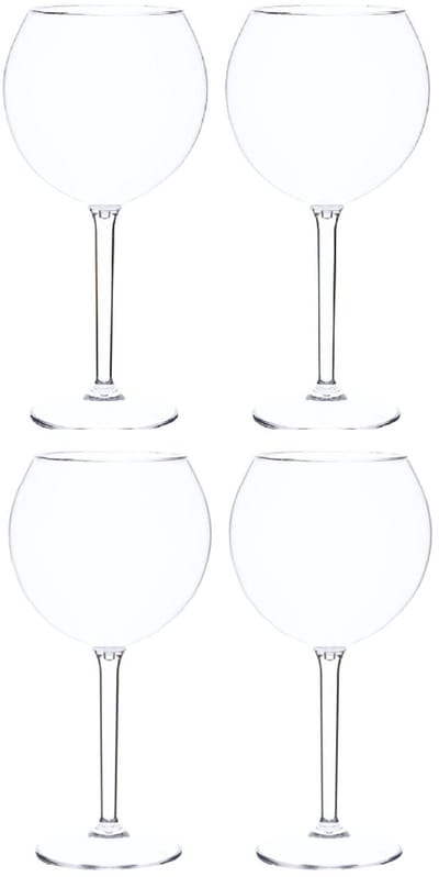 Travellife Lua Camping Gin Tonic Glas 4 stuks 680 ml - BPA- en ftalaatvrij - Licht in gewicht - Stoot- en krasbestendig