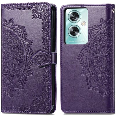 imoshion Hoesje - Geschikt voor Oppo A79 - Mandala Bookcase - Paars