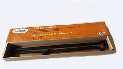 Breekstangen Set - Koevoet Set - Sloopwerkzaamheden - Gehard Gereedschapsstaal - 350 600 900 mm - Zwart Gelakt