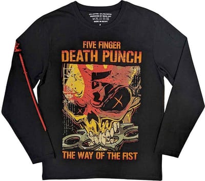 Five Finger Death Punch - The Way Of The Fist Longsleeve shirt - S - Zwart