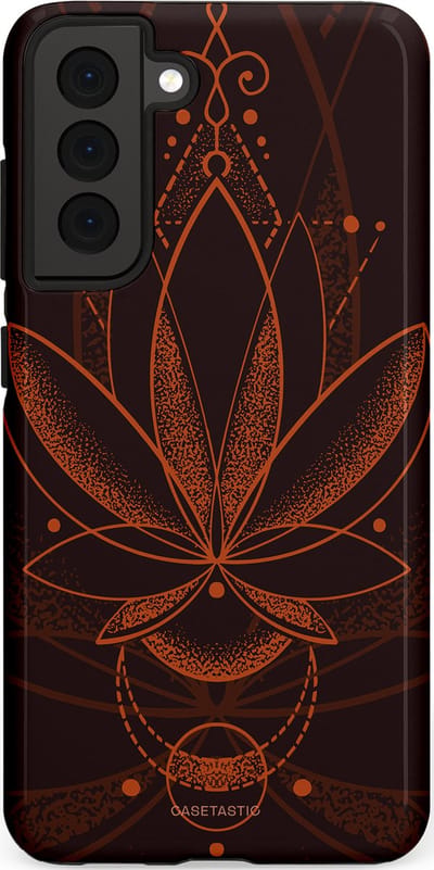 Casetastic Hoesje Geschikt voor Samsung S21 FE - Stijlvolle Beschermende Duo-layer Case - Lotus Groei