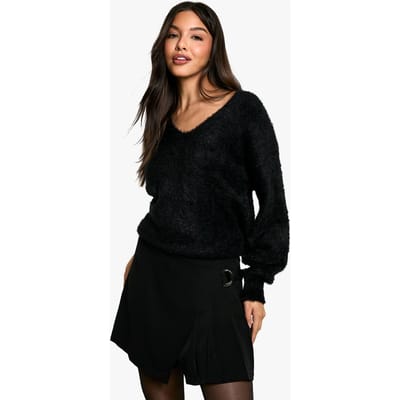 boohoo Dames Pleated Mini Skirt | Zwart | Maat: XS