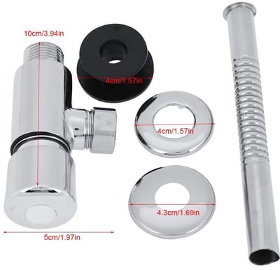 Dailygoods- Vertragingklep - Roestvrij Staal - Corrosiebestendig - Lekvrij - Eenvoudig te Installeren - Geschikt voor Toiletten - Spoelklep