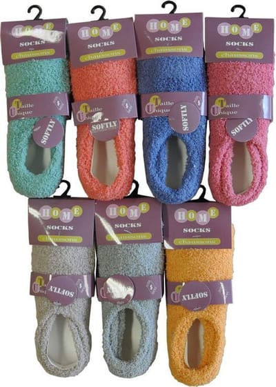 Dames Anti-Slip - korte dames huissokjes - pastel kleuren - beige - 1 paar - maat 36-41