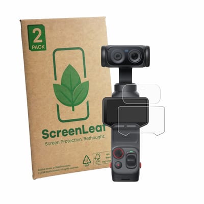 2 Stuks Screenprotector voor Insta360 Luna Ultra (Display + Lens) - Hoogwaardige Beschermfolie transparant