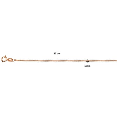 Collier Gourmette 1,0 Mm