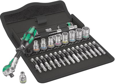 1/4" Zyklop Speed Ratelset - Schroefmachine Set van 7 Delen