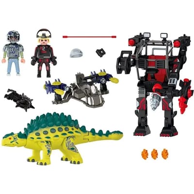 Constructiespeelgoed Playmobil 70626 - Dino Rise : Saichania et le Robot soldat