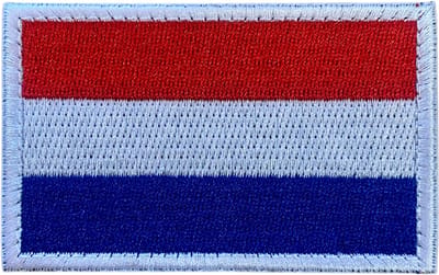 Patchy® – Nederlandse Vlag Klittenband Patch - Badge Textiel - NL Embleem Nederland - Hollandse Vlag - Naaibadge - Patches