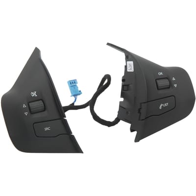 Stuurwiel Schakelaar Bedieningsknop 98084115ZD Multifunctioneel Zwart Vervanging voor Peugeot 208 gray