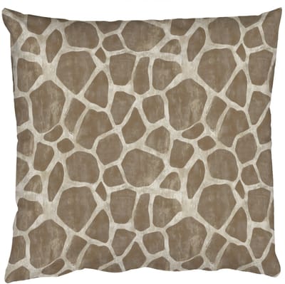 Sierkussens - Kussentjes Woonkamer - 50x50 cm - Giraf - Patroon - Beige - Bruin
