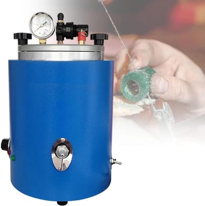 Vacuüm Wax Injectie Machine - Sieraden Gietmachine - Sieraden Maken - Constante Temperatuur - 2.5L Tank - Zilver