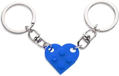 Set van 2 Hart Sleutelhangers in Paars en Blauw - Perfecte Decoraties voor Feestjes en Valentijnsdag Cadeau voor Je Vriendin of Vriend