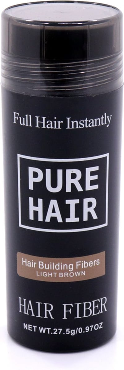 Pure Hair Premium Keratine Haarvezels Licht Bruin 27,5g