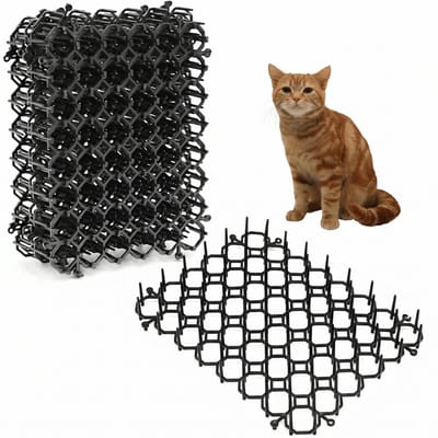 Bimivo Kattenverjager Afweermatten - Katten verjager voor de tuin - Kattenschrik voor buiten en binnen - Antiklimstrips - Anti Krab - 12-pack