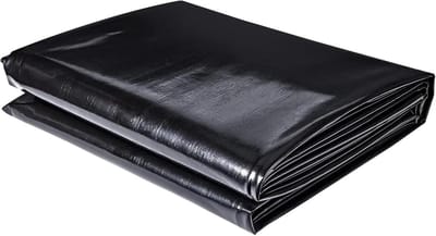 Vijverfolie HDPE - Vijvermembraan Tuinfolie - Vijvers Aanleggen - Scheurvast Lekvrij - 4x5m - Zwart