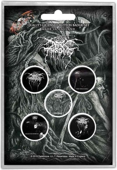 Darkthrone - Old Star Badge/button - Set van 5 - Multicolours
