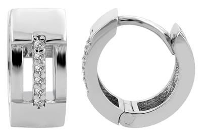 AKZENT Akzent damesoorbel "Peonia" van 925 Sterlingzilver, gerhodineerd, duurzaam