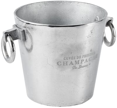Michael Noll - Champagnekoeler - Aluminium - Zilver - Rond - Maat M - 23 cm