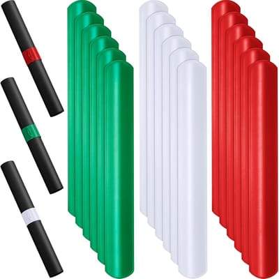 18x Kerst Inpakpapier Rolhouders PVC - Wikkelbanden voor Strakke Opslag Cadeaupapier