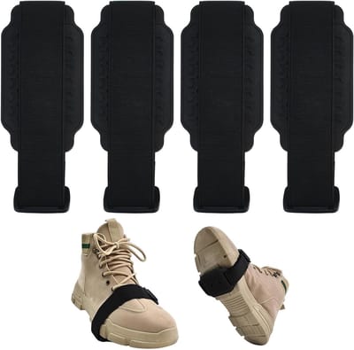 4 Stuks Antislip Schoenspikes, Universele Crampons voor Wandelschoenen, Ideaal voor Sneeuw, IJs en Winterse Activiteiten