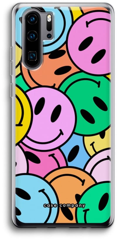 Case Company® - Hoesje geschikt voor Huawei P30 Pro hoesje - Smiley N°1 - Soft Cover Telefoonhoesje - Bescherming aan alle Kanten en Schermrand