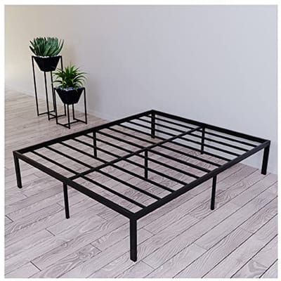 Metalen Bedbasis voor Matrassen 140x190cm - Stevige Bedframe voor Tweepersoonsbedden met Grote Opbergruimte