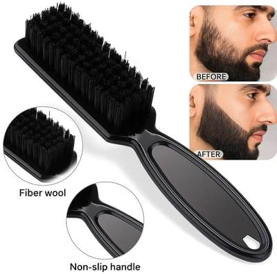 Baardkam I Reinigingshaarborstel I Kappersnekborstel I Beard Comb I I Baardverzorging I Haarverwijderingskam I Baard Styling Tool I Zwart