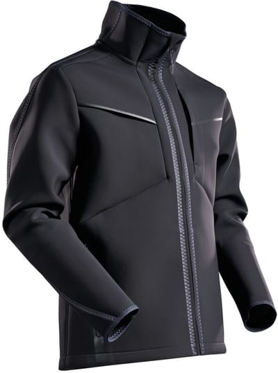 Mascot Customized Softshell jas 22085-662 - Zwart - XS