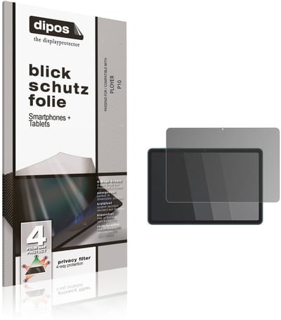 dipos – Matte Privacy Screenprotector geschikt voor PLOYER P10 | Anti-Spy Beschermfolie