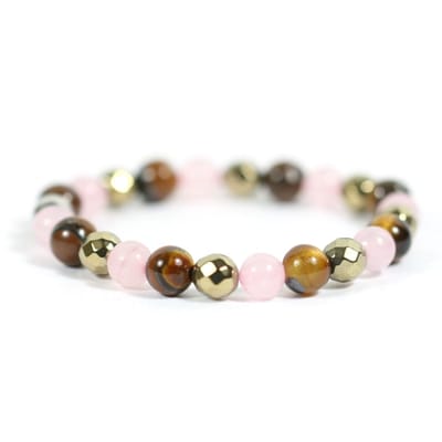 Heaven Eleven KIDS - meisjes - armband - edelsteen - agaat - mix - edelsteen - 6mm - 15 cm