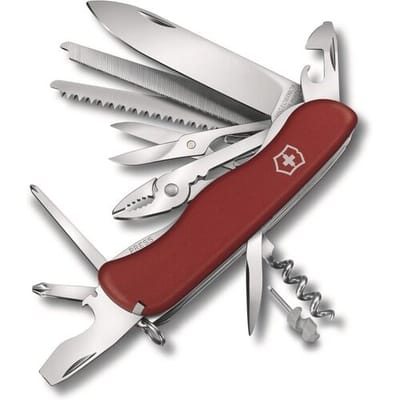Victorinox WORKCHAMP Locking Blade Swiss Army Knife - 111mm Linear Lock Blade
